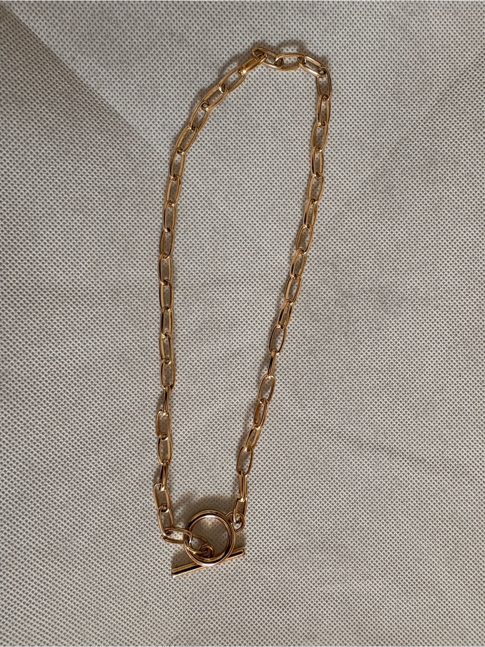 Gold Link Chain Toggle Necklace - Women's Jewelry